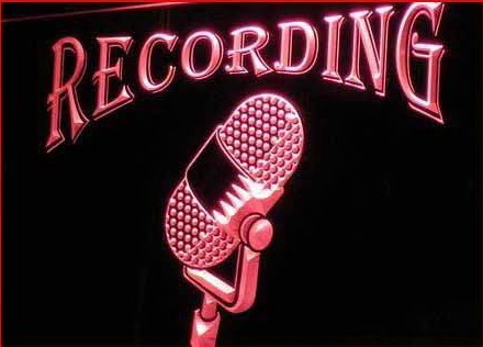 Recording Studio Broadcast Mic Light Sign